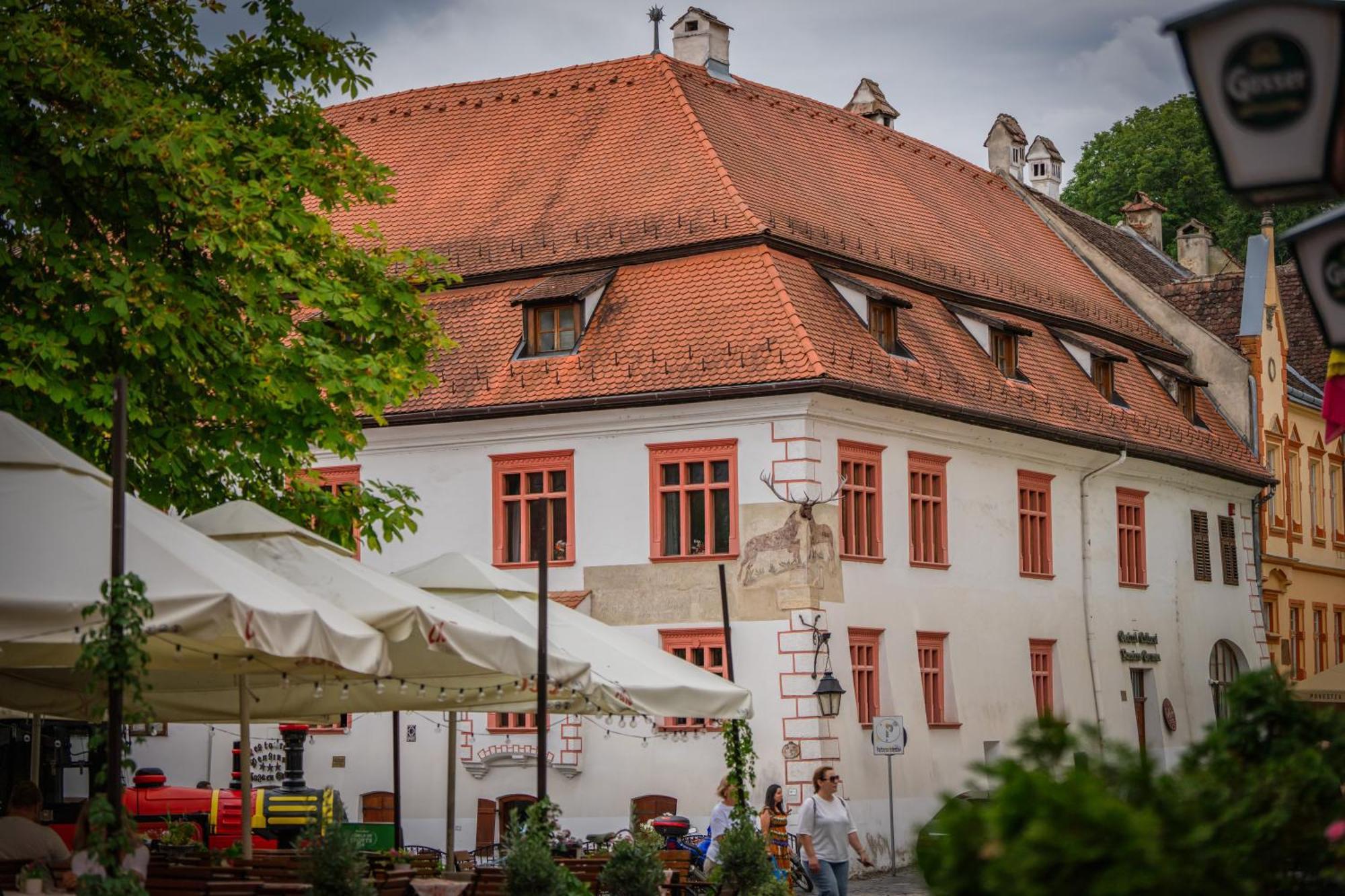 Casa Cu Cerb Hotel Sighişoara Buitenkant foto