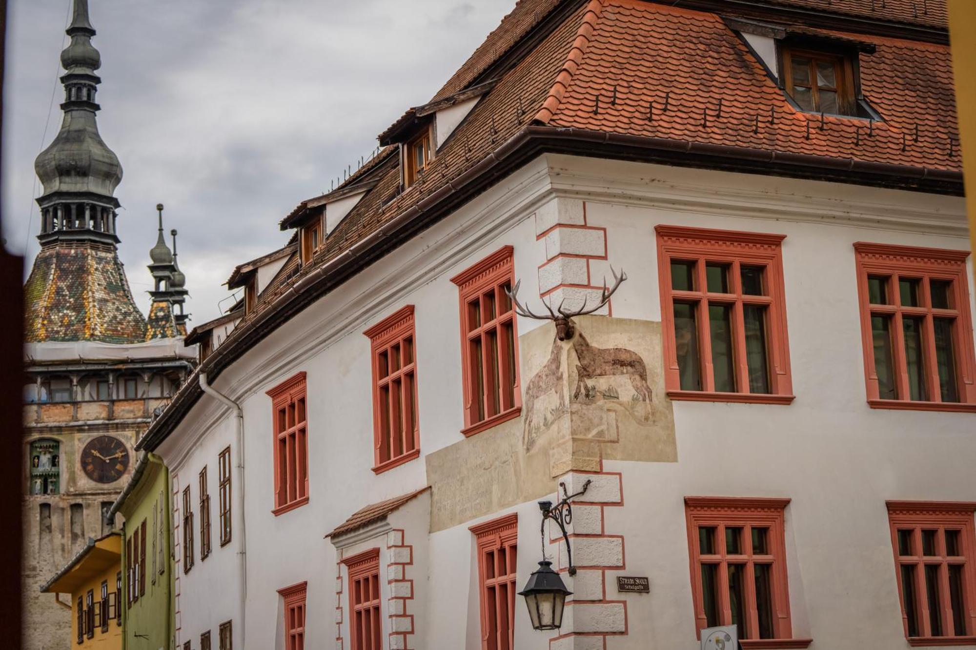Casa Cu Cerb Hotel Sighişoara Buitenkant foto