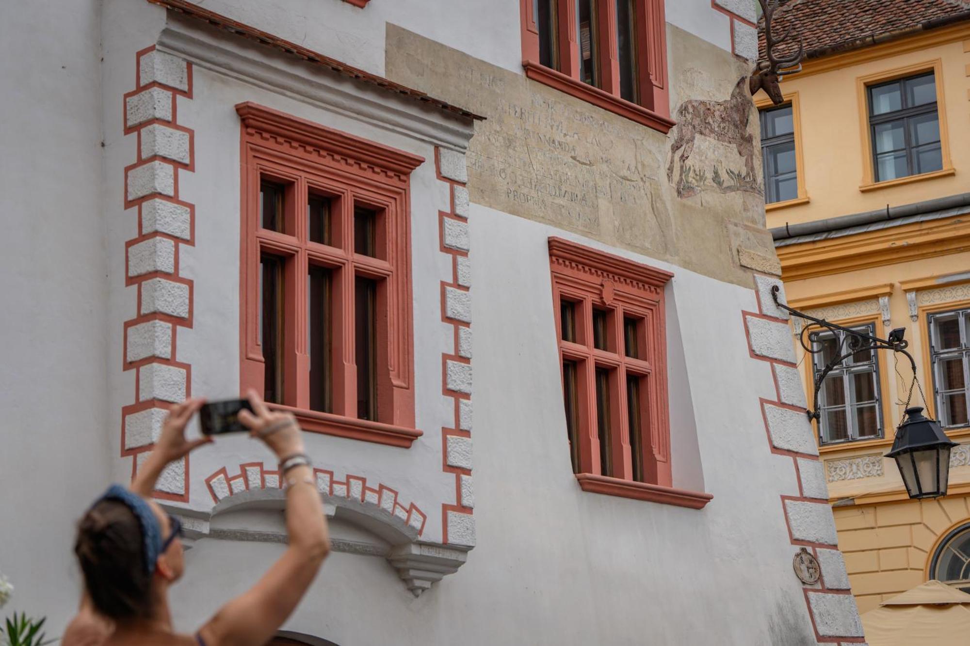 Casa Cu Cerb Hotel Sighişoara Buitenkant foto