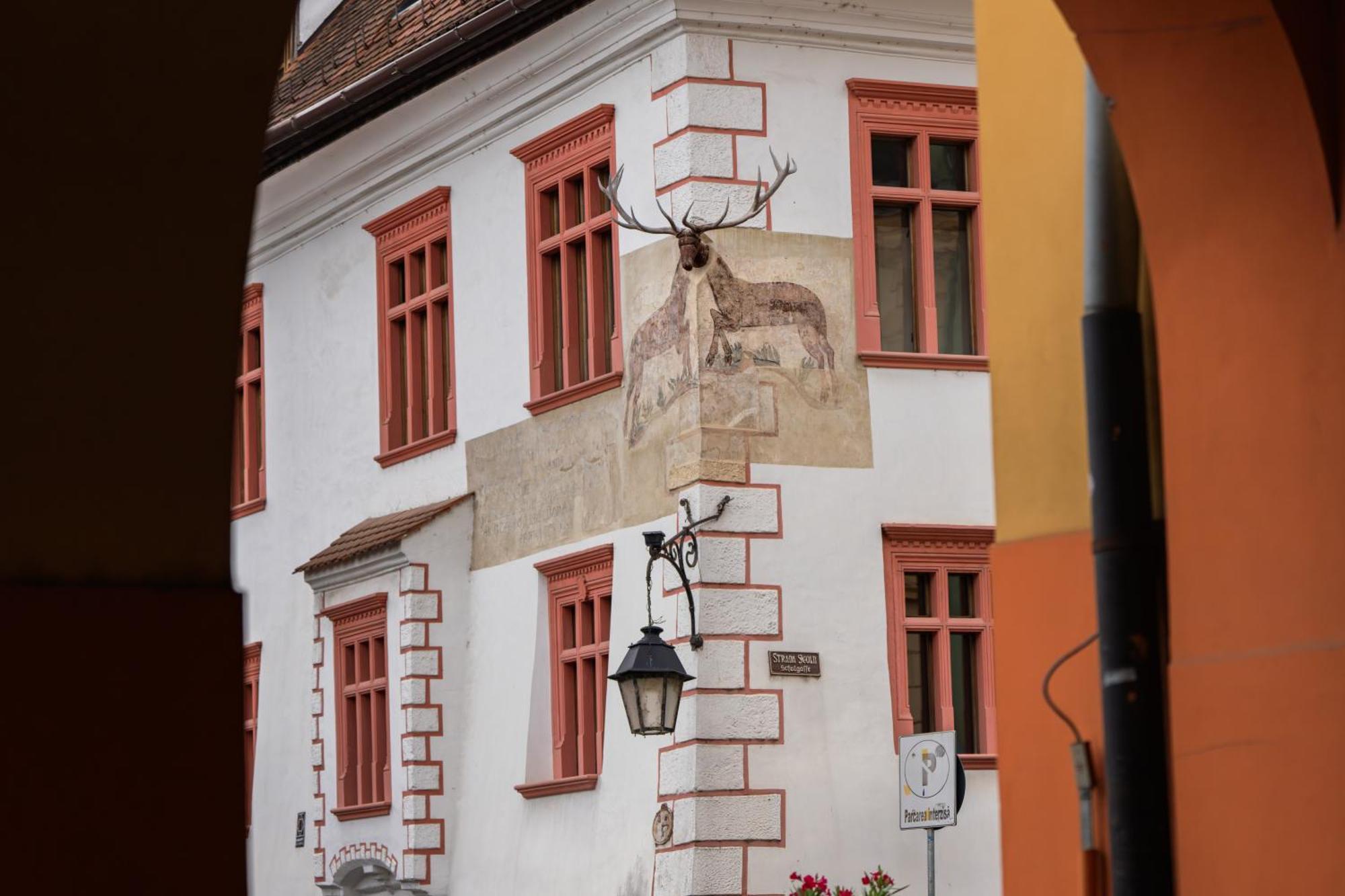 Casa Cu Cerb Hotel Sighişoara Buitenkant foto